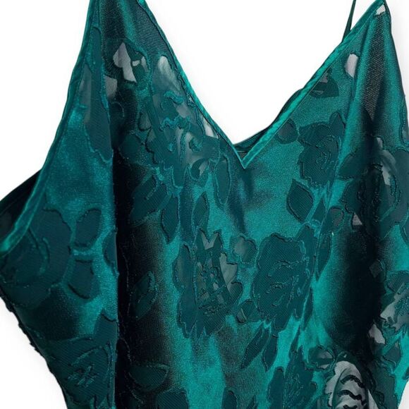 Victoria's Secret Vintage 90s Body Suit Emerald Green size Large - Picture 3 of 6